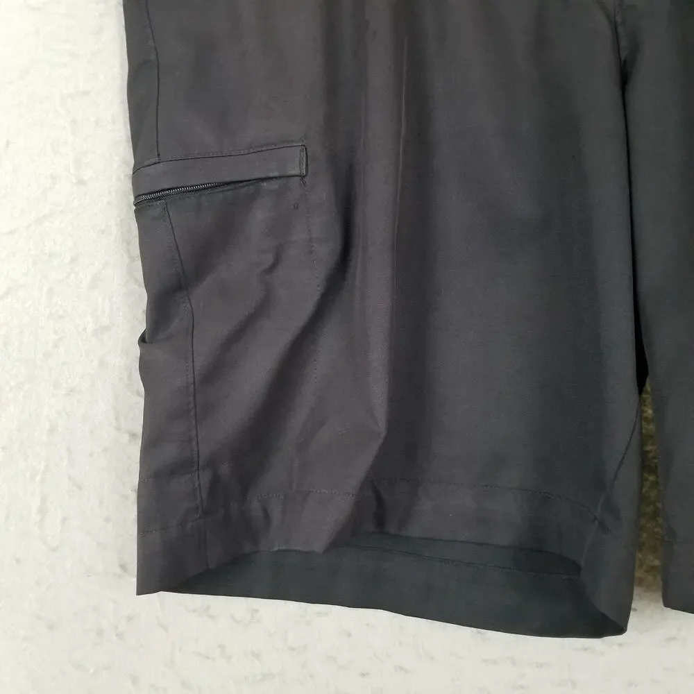Snake Eyes‎ Dry-18 Shorts Mens 38 Black Golf Cargo Polyester Performance